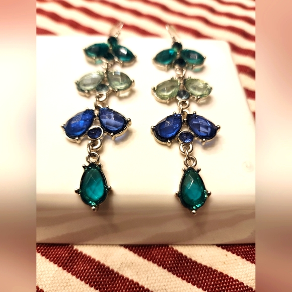 NWT Gemstone Drop Earrings - Picture 3 of 6